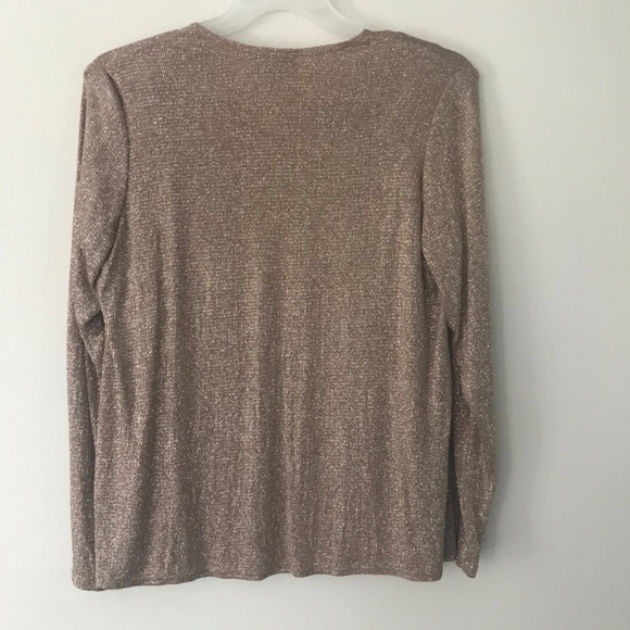 🍁5/30$!! Holiday Shimmer Glitter Formal Tank/Cardigan Set - Picture 7 of 8